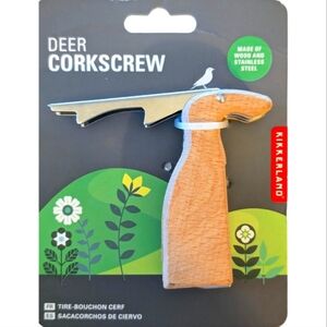 Kikkerland Deer Corkscrew & Bottle Opener - Whimsical Barware!